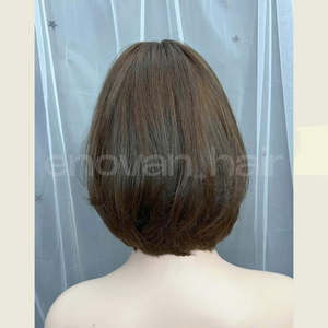 Peluca de longitud personalizada, pelo vietnamita, virgen, humano, textura recta brillante, hebras fuertes, pelucas para mujeres, directo de fábrica - Product Image 3