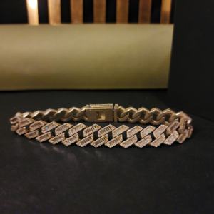 GENTS Baguette Diamond MOSSIANITE DIAMOND HIP HOP PULSERA EN PLATA DE LEY 925 CON DISEÑO EXCLUSIVO Y PARA CADA LUGAR - Product Image 4