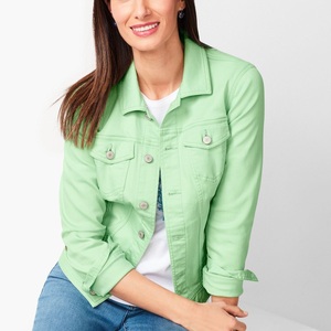 Nueva moda precio barato mujeres Denim Jean chaquetas fábrica mujeres Denim chaquetas para la venta hecho en Bangladesh proveedor - Product Image 6