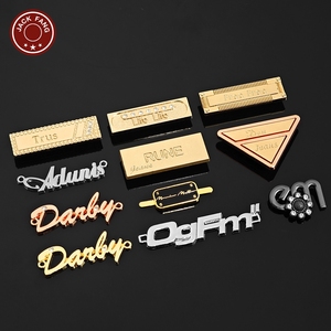 Bag <b>Gold</b> Emetal logo plate Hijab Abaya Scarf Shoes Custom Brand logo Metal Label Personalised metal tag for <b>Clothes</b> Clothing - Product Image 1