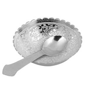 Plateau et cuillère en forme de canard en laiton argenté et doré, petit plateau de décoration d'intérieur et ensemble d'ustensiles - Product Image 3