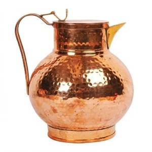 Vintage Design Pure Copper Water Jug Kitchen <b>Tabletop</b> Decor Dishwasher Microwave Safe for Home Hotel Restaurant Use Wholesale - Product Image 6