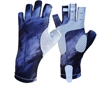 Guantes de pesca sin dedos avanzados con relleno de agarre, tela transpirable para una máxima destreza durante las aventuras de pesca de todo el día