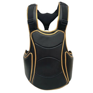 Protège-poitrine de boxe en cuir véritable et PU de qualité supérieure pour l'entraînement au kickboxing, protecteur corporel durable et écologique pour hommes - Product Image 2