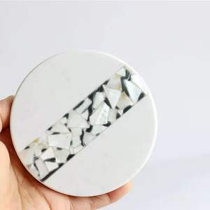 Decorative Mother of Pearl <b>Coaster</b> Set Functional and Stylish Use for Juice Beer <b>Glass</b> - Product Image 4