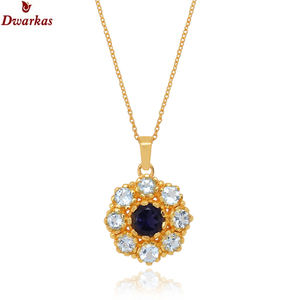 Joyería de moda elegante al por mayor de fábrica para mujer S925 plata esterlina chapada en oro peridoto colgante de piedras preciosas collar joyería - Product Image 4