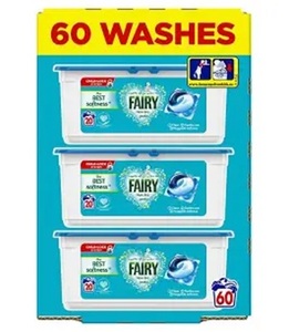 Capsules de lessive Fairy Non Bio Pods, 60 lavages - Product Image 1