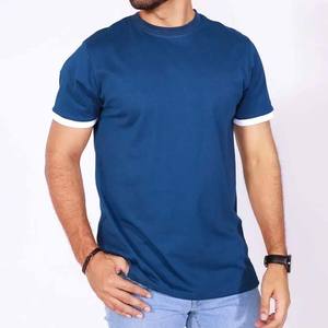 เสื้อยืดคอกลมแขนสั้นใส่ได้ทั้งชายและหญิงเสื้อยืดผ้าฝ้าย100% Pima เสื้อยืดผลิตตามสั่งยี่ห้อ madmxt เสื้อยืดสีฟ้าเข้ม - Product Image 1