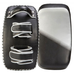 Alta calidad logotipo personalizado artes marciales Kick Shield venta al por mayor Taekwondo pie curvo objetivo MMA almohadilla de perforación tailandesa hecha Material de PU - Product Image 4
