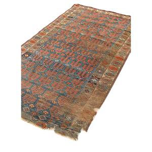Alfombra de Lana Hecha a Mano Aalam Azul, Modelo Paem-1417, Patrón Geométrico, Rectangular Grande, para Sala de Estar, Dormitorio, para Adolescentes, para Pasillo - Product Image 2