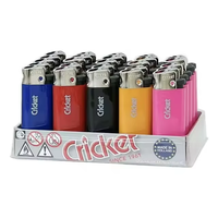 Briquets de cricket coupe-vent jetables écologiques au butane, personnalisables avec logo, pour cadeaux promotionnels, vente en gros à prix réduit