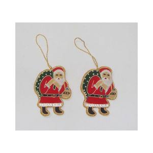 Noël fait à la main nouveau Design Zari travail ornement avec conception assortie pour broderie décoration de fête suspendue Unique personnaliser - Product Image 1