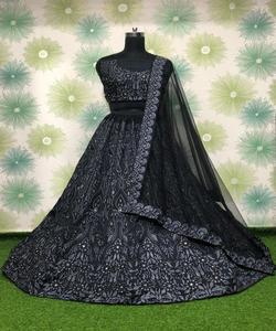 Moda rayón Banarasi bordado trabajo lehenga choli con dupatta desgaste del partido precio al por mayor prenda étnica alfanumero - Product Image 4
