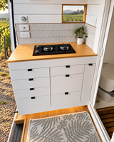 Armoire complète en aluminium pour camping-car, aluminium alvéolé, rangement modulaire léger, mobilier sur mesure