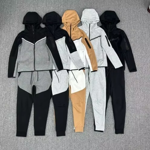 <b>Top</b> Quality Pure Cottons Men's Set Sportswear for Men's Sets Training Wear Joggers Sets Windbreaker Gyms Wears Men's Tracksuit - Product Image 1