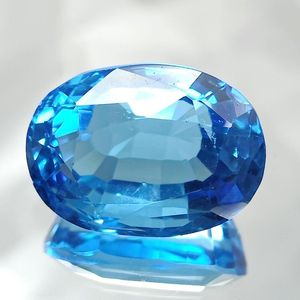 เพชรทรงรีสีน้ำเงินรอยัล 4 กะรัต แบบ CVD ที่ปลูกในห้องปฏิบัติการ คุณภาพ VVS1 ได้รับการรับรองจาก IGI  มีจำหน่ายแบบขายส่งจำนวนมาก เหมาะสำหรับทำสร้อยคอ - Product Image 1