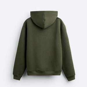 Sudadera con Capucha para Hombre, Otoño 2026, Verde, de Alta Calidad, con Costuras Reforzadas, Talla Grande, Manga Larga, Informal, de Algodón, Personalizable - Product Image 4