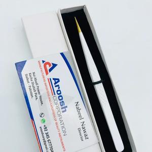 Pinzas de extensión de pestañas con agarre de diamante de acero inoxidable profesional de Punta rosa con logotipo personalizado sostenible de alta calidad - Product Image 1