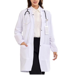 Uniforme médico de Bata de laboratorio de hospital con serigrafía Unisex de calidad superior personalizado para médicos, enfermeras, dentistas, uniformes largos - Product Image 1