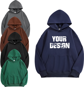 Sudadera con capucha de algodón de alta calidad para hombre Sudadera con capucha de invierno con logotipo bordado personalizado con impresión digital - Product Image 5