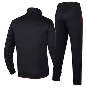 Survêtement de haute qualité pour hommes, logo personnalisé, streetwear, pantalon empilé, couleur unie avec fermeture éclair, survêtement - Product Image 2