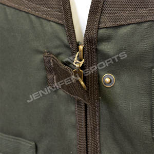 Gilet de chasse imperméable en Gore-Tex grande taille pour l'hiver, bandes de cartouches, tissu en toile de coton/nylon, fermeture éclair, poches avant - Product Image 3