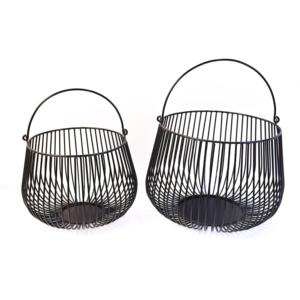 Cestas de Alambre Multifuncionales con Recubrimiento en Polvo, Ecológicas, Organizador Metálico para Almacenamiento en Cocina, Comercio Minorista y Supermercados |   Cesta Resistente - Product Image 1