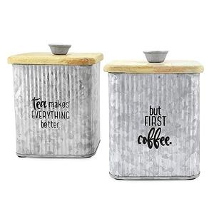 Boîte de rangement en métal faite à la main avec sol design fantaisie et boîte à sucre pour la maison, la cuisine et la vaisselle. - Product Image 4