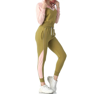 Nouvel ensemble de survêtement décontracté unisexe 2 pièces en molleton à capuche et pantalon de jogging, couleur unie et élégant - Product Image 4