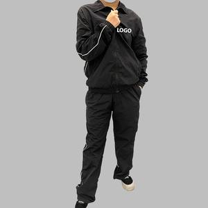 Conjunto Deportivo de 2 Piezas para Hombre, Estilo Informal, de Poliéster Suave, con Cremallera Personalizada, para Fitness al Aire Libre, Corte Regular, Ropa Deportiva - Product Image 1