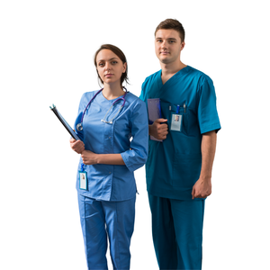 Haute qualité personnaliser la conception hiver médical gommages costume hôpital uniformes salopette soins infirmiers gommages ensemble doux coton plat peint - Product Image 6