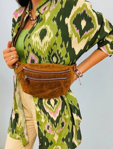 Bolso Bandolera de Cuero Genuino Unisex, Bolso Cruzado de Hombro de Alta Calidad para Mujer y Niña, Bolso de Cintura de Gran Capacidad para Hombre, Ideal para Viajes - Product Image 6
