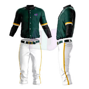 Uniforme de Béisbol Económico para Equipos Escolares, Jersey y Pantalones Personalizados, Tallas Grandes, 100% Poliéster, Todos los Tamaños, Colores y Diseños - Product Image 2