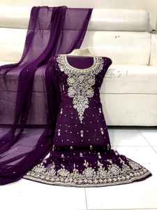 Fait à la main belle robe de mariée pakistanaise dernières femmes pakistanaises Mehndi robe meilleurs prix de gros - Product Image 6