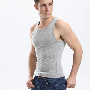 Camisetas sin mangas con estampado de logotipo deportivo para hombre, camisetas sin mangas de secado rápido para gimnasio, camisetas de tela de malla transpirable de punto de algodón, Fitness informal XL - Product Image 4