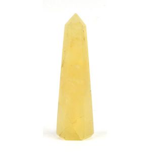 Obélisque en cristal de quartz doré Feng Shui - Product Image 3