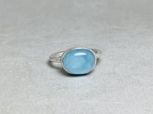 Diseñador de moda Aguamarina Calcedonia 925 Anillos de plata esterlina Popular Joyería de piedras preciosas al por mayor con piedra de perla - Product Image 3