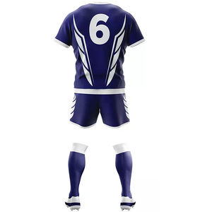 Tenue de rugby à séchage rapide, faible MOQ, prix de vente optimal, uniforme personnalisé, 100% polyester, vêtements d'entraînement respirants, ensembles, dernière arrivée - Product Image 2