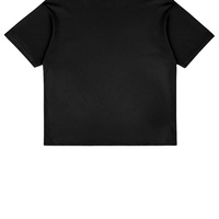 Kaos Unisex Boxy Solid 240gsm Rajutan 100% Katun Cetak Kustom Super Lembut Oversize Minimalis Anti-Kerut O-Neck Pendek