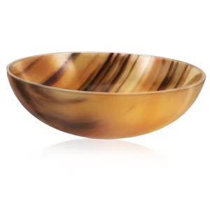 Craftshub Luxury Buffalo Horn Ensaladera Hecho a mano y pulido Sostenible y Lavavajillas por Crescent Crafts - Product Image 4
