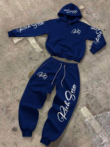 Fabricación profesional Alta calidad 100% Algodón Cremallera Chándales Panel doble Calidad Premium Patrón sólido Diseño personalizado - Product Image 3