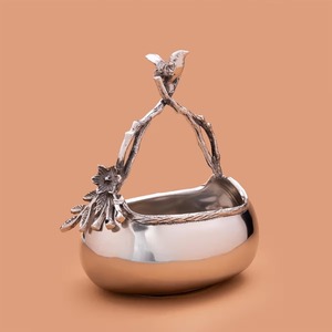 Soporte plateado de chocolate hecho a mano para servir chocolate y postre, artículos de mesa modernos, suministros de utensilios de cocina - Product Image 1