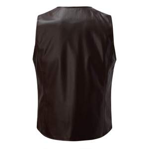 Chaleco de Cuero para Hombre, el Mejor Producto de Invierno, Ropa Casual para Exteriores, Transpirable, de Alta Calidad, Estilo Personalizado - Product Image 2