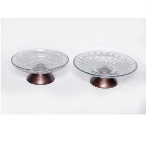 Produit le plus vendu : Service à gâteau en verre avec support design pour la décoration de table de fête d'anniversaire, support à fruits - Product Image 2