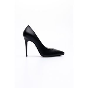 Stiletto da donna in pelle mocassino