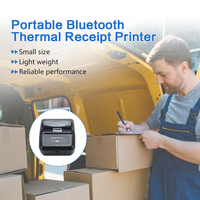 Imprimante thermique portable mini 80 mm, interface WiFi, compatible iOS, certifiée ROHS, USB, garantie 2 ans, papier pour reçus