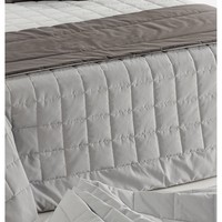Couette légère Made in Italy, 100% coton, couleur unie, douce, 180x260 cm, qualité durable 300 fils, également disponible en marque privée