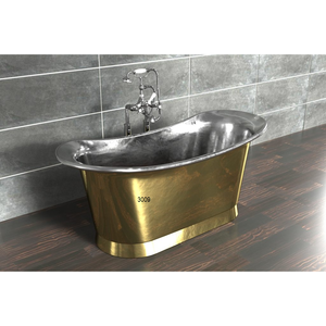 Bañera de alta calidad hecha de latón y estaño con espejo pulido - Product Image 1
