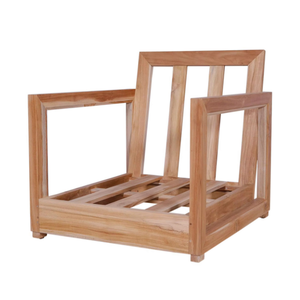 โครงโซฟาไม้สักแข็งสำหรับกลางแจ้งดีไซน์เรียบง่ายในราคาที่ดีที่สุด - Product Image 1