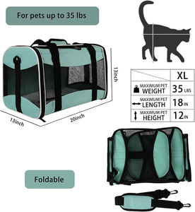 Cat Carrier <b>Bag</b> With Removable Fleece Pad Airline Approved Portable Breathable Pet Travel Carrier Cage for <b>Small</b> Medium Cats Dog - Product Image 2
